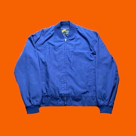 Vintage Other - Vintage Sears Bomber Jacket 90s Mens Size L Navy Blue